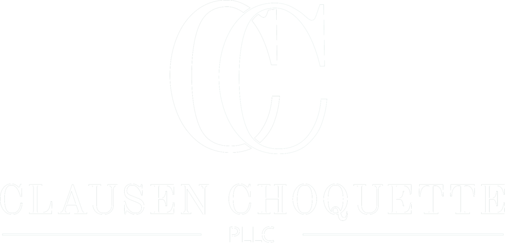 Clausen Choquette White Logo
